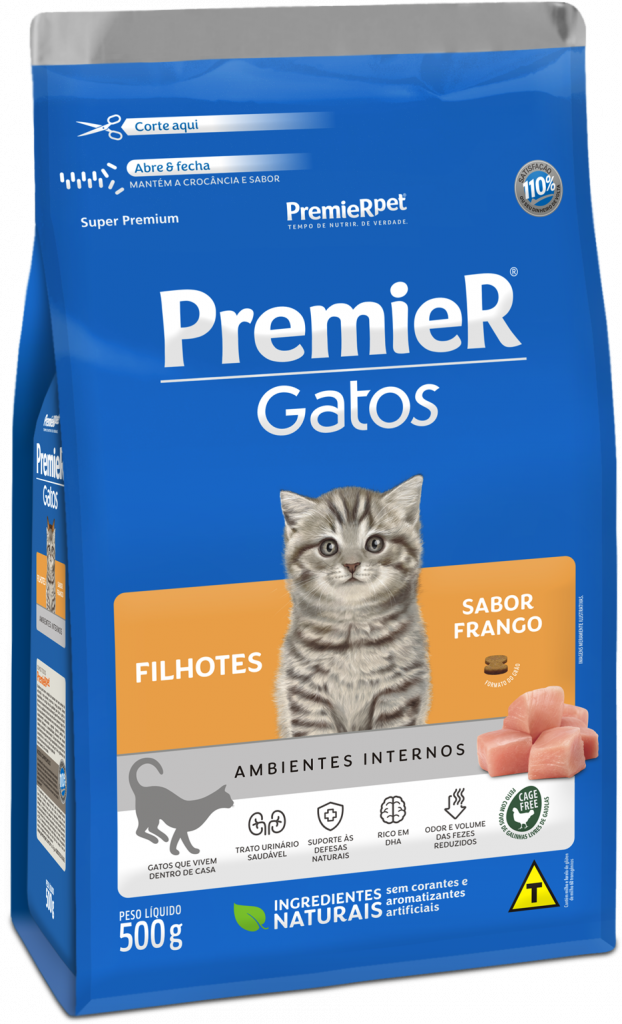 PremieR Gatos Filhotes – Frango