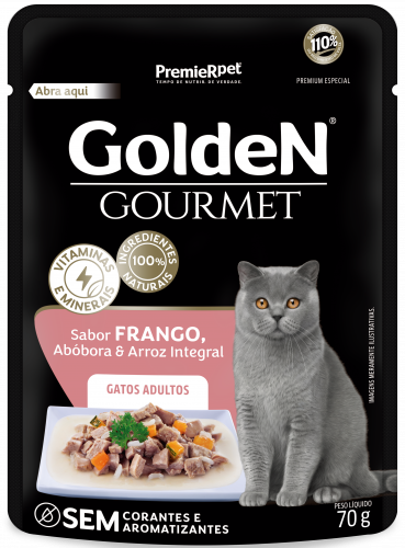 GoldeN Gourmet Gatos Adultos sabor Frango